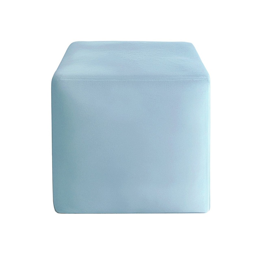 Пуфик "Квадро" аквамарин бархат - Фото основное 1