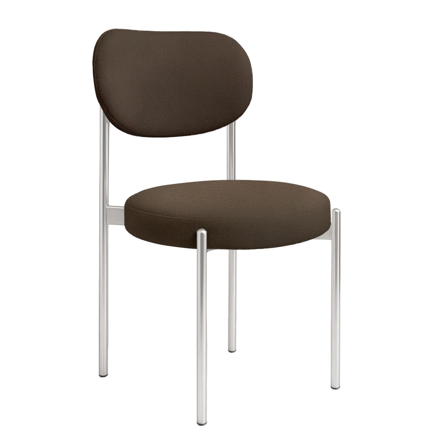 Стул "Марсель" серебряный, шоколадный бархат - Фото миниатюра 1