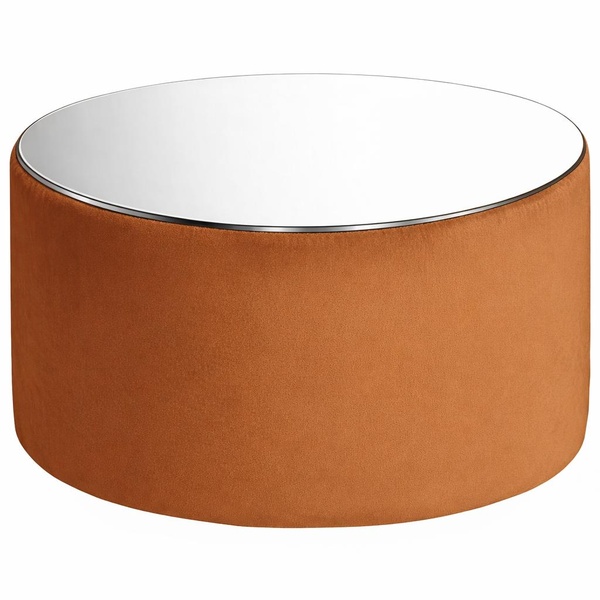 Столик пуфик "Фуфик" миди рыжая лиса бархат