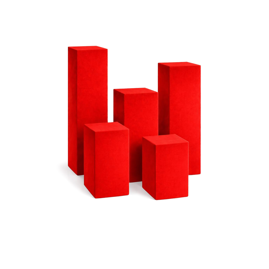 Колонна "Кастор" сет красный дракон бархат - Фото миниатюра 1