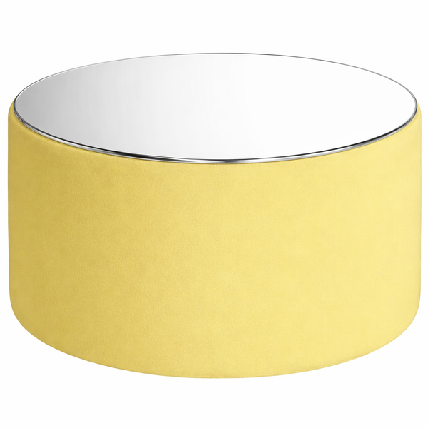 Столик пуфик "Фуфик" миди спелая дыня бархат