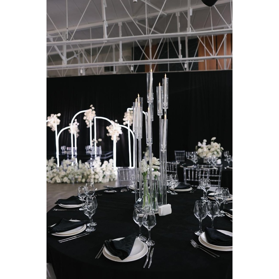 Скатерть канвас "Гамма" черная круглая - Фото миниатюра 2