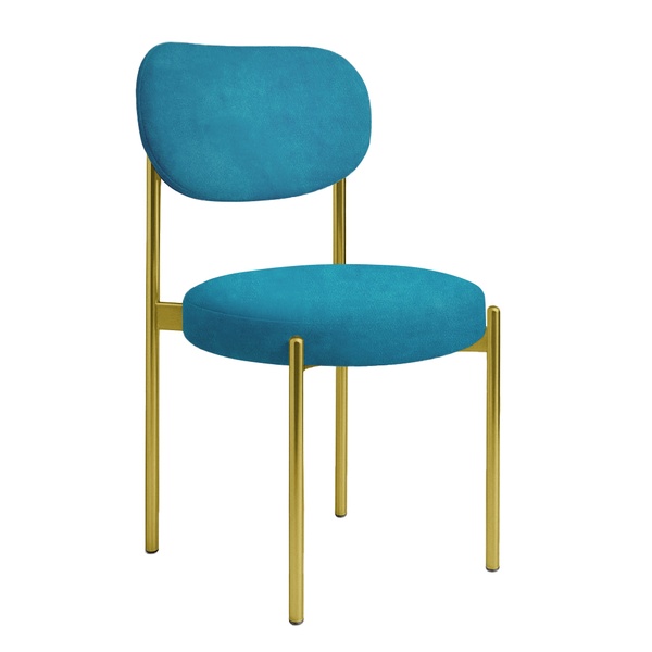 Стул "Марсель" золотой, тихий океан бархат