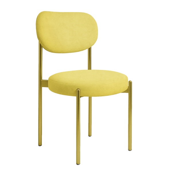 Стул "Марсель" золотой, спелая дыня бархат