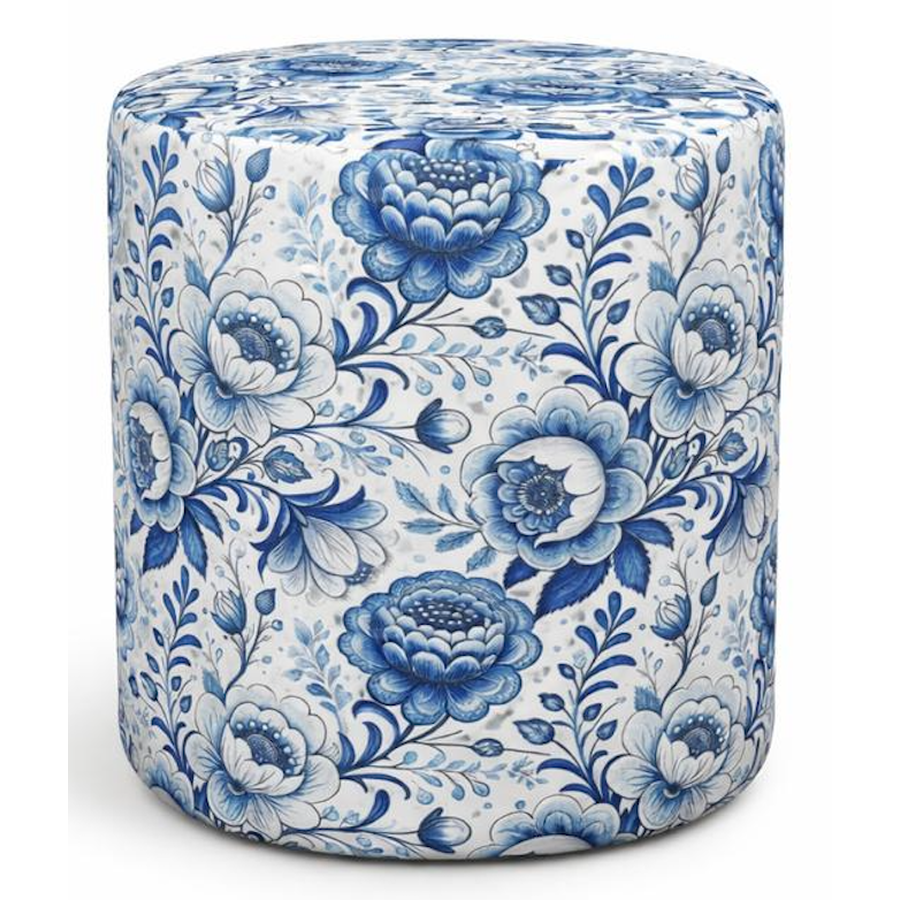 Пуфик "Традиция" мини гжель - Фото основное 1