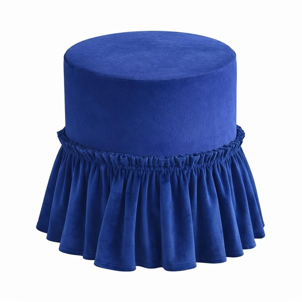 Пуфик "Рюфик" синий Ван Гога бархат