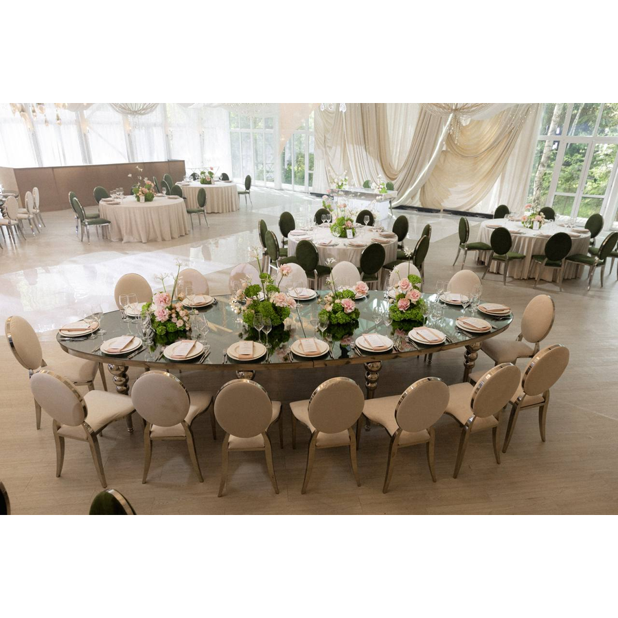 Стул "Вашингтон" серебряный, зеленый чай бархат - Фото миниатюра 4