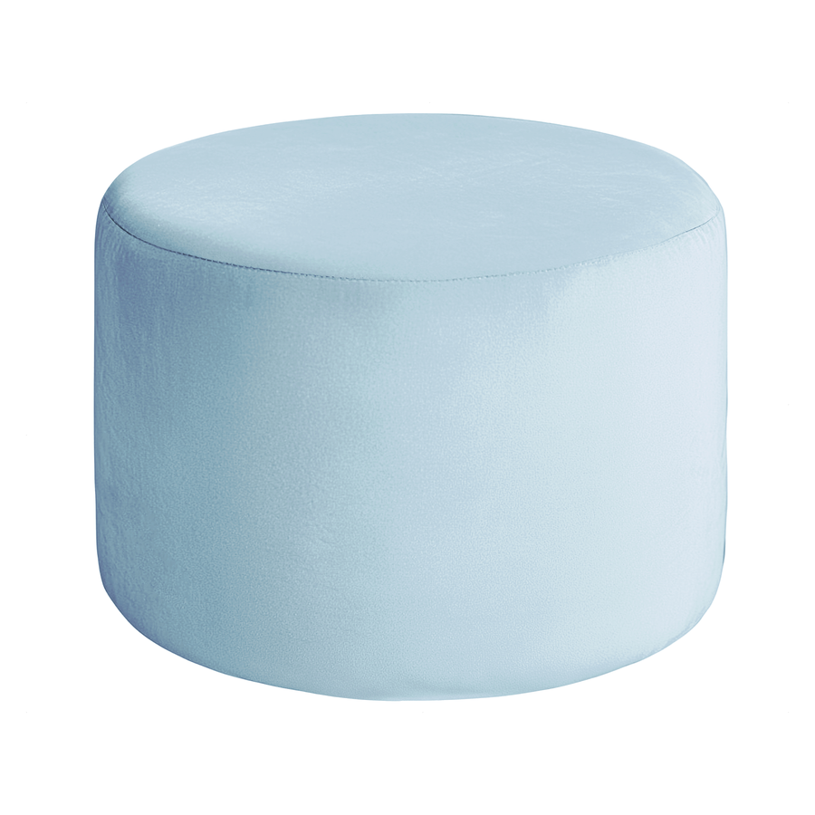 Пуфик "Фуфик" миди аквамарин бархат - Фото миниатюра 1