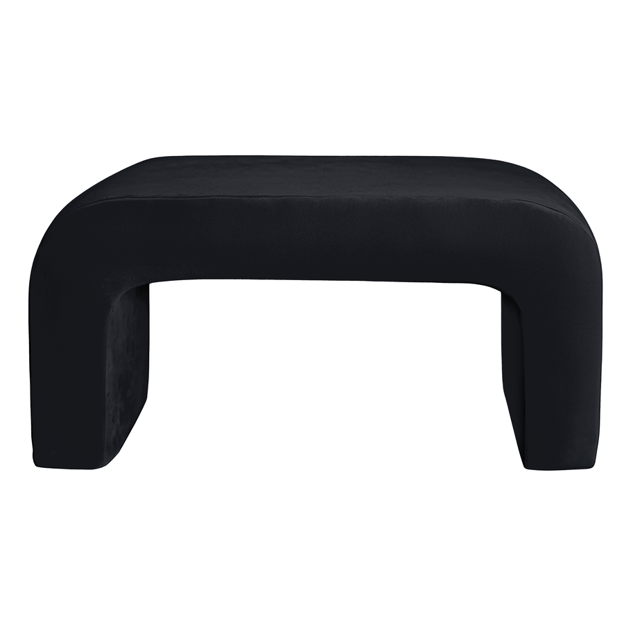 Пуфик "Боу" макс | черный бархат - Фото миниатюра 1