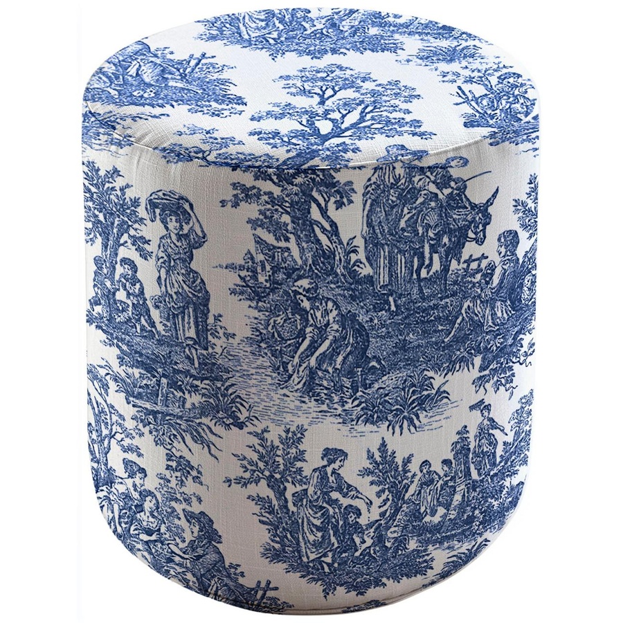 Пуфик "Фуфик" мини Диор синий - Фото миниатюра 1