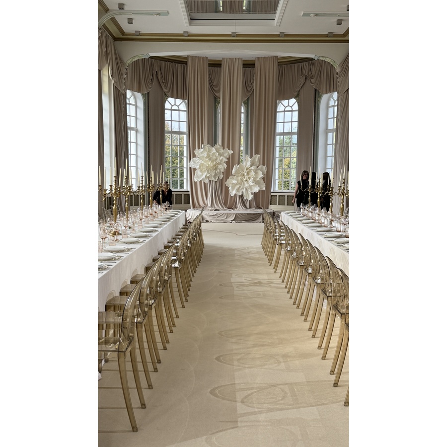 Банкетный стол "Вольф" прямоугольный белый 240 - Фото миниатюра 3