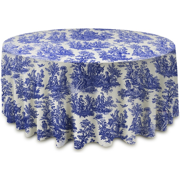 Скатерть "Каппа" Диор синяя круглая 
