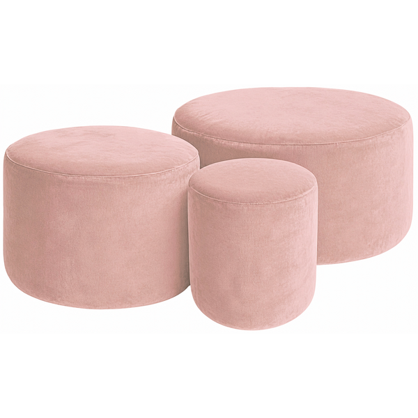 Набор пуфов "Фуфик" фруктовый зефир бархат