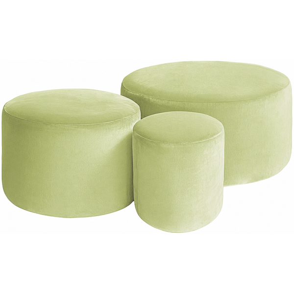 Набор пуфов "Фуфик" васаби бархат