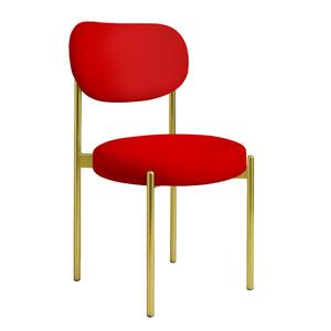 Стул "Марсель" золотой, красный дракон бархат