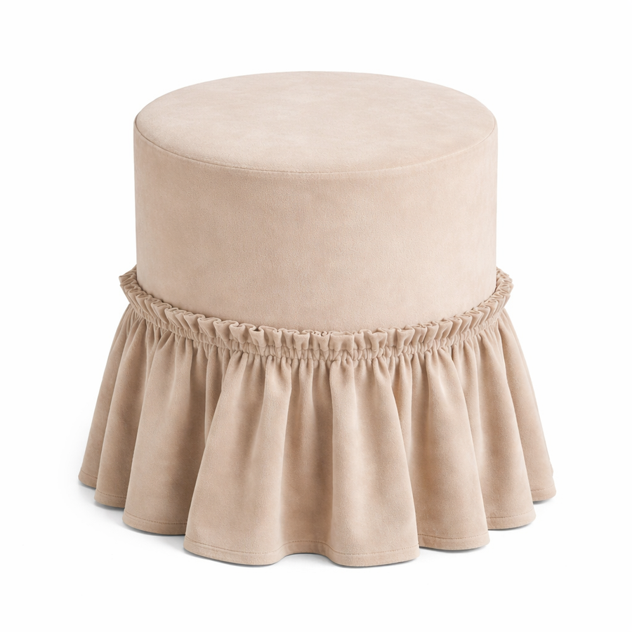 Пуфик "Рюфик" кокосовый раф бархат - Фото миниатюра 1