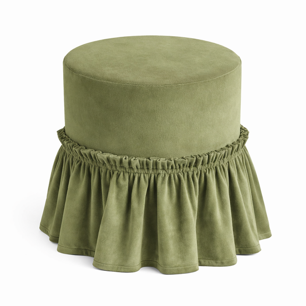 Пуфик "Рюфик" светло-зеленый бархат