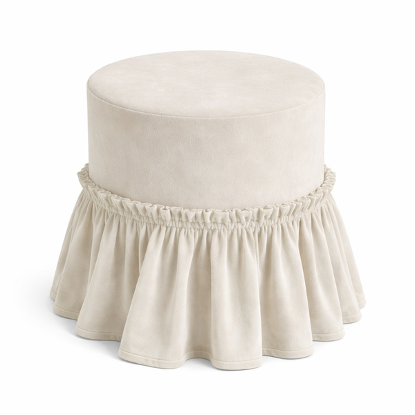 Пуфик "Рюфик" жемчужный бархат