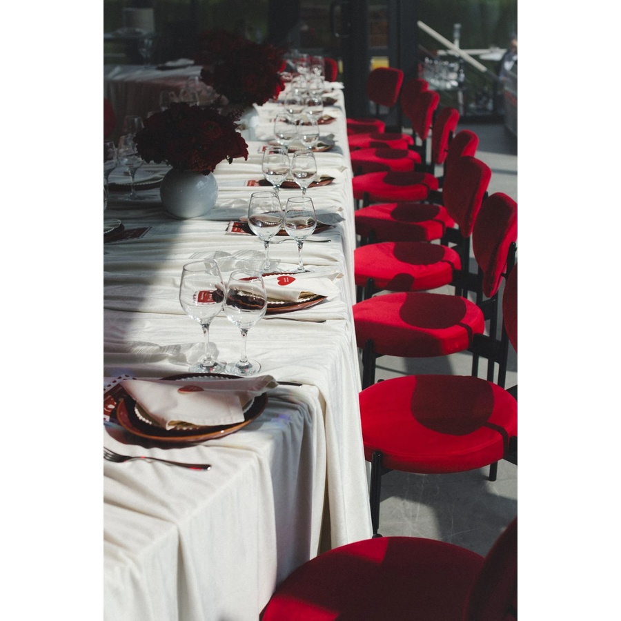 Банкетный стол "Вольф" змейка белый - Фото миниатюра 12