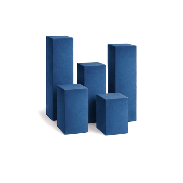 Колонны "Кастор" сет синий Ван Гога бархат