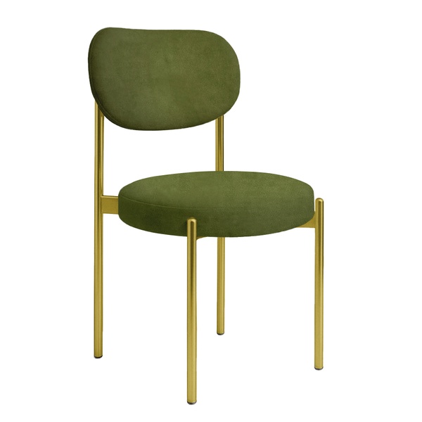 Стул "Марсель" золотой, зеленый чай бархат