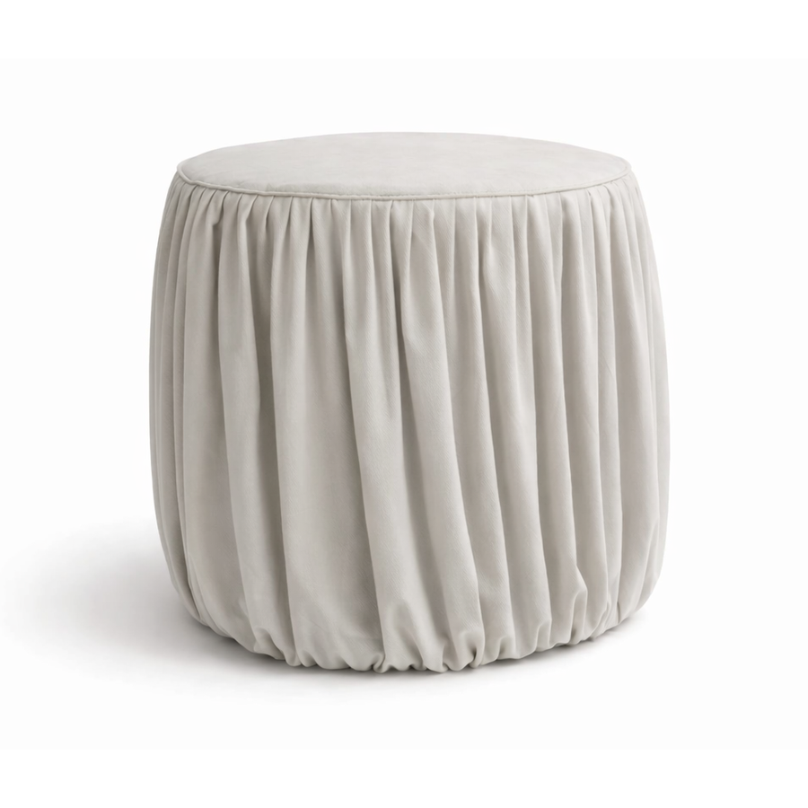 Чехол на пуф с драпировкой *пошив на заказ*  - Фото миниатюра 1