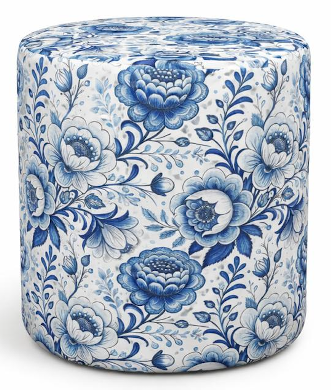 Чехол пуфик "Фуфик" мини традиция гжель