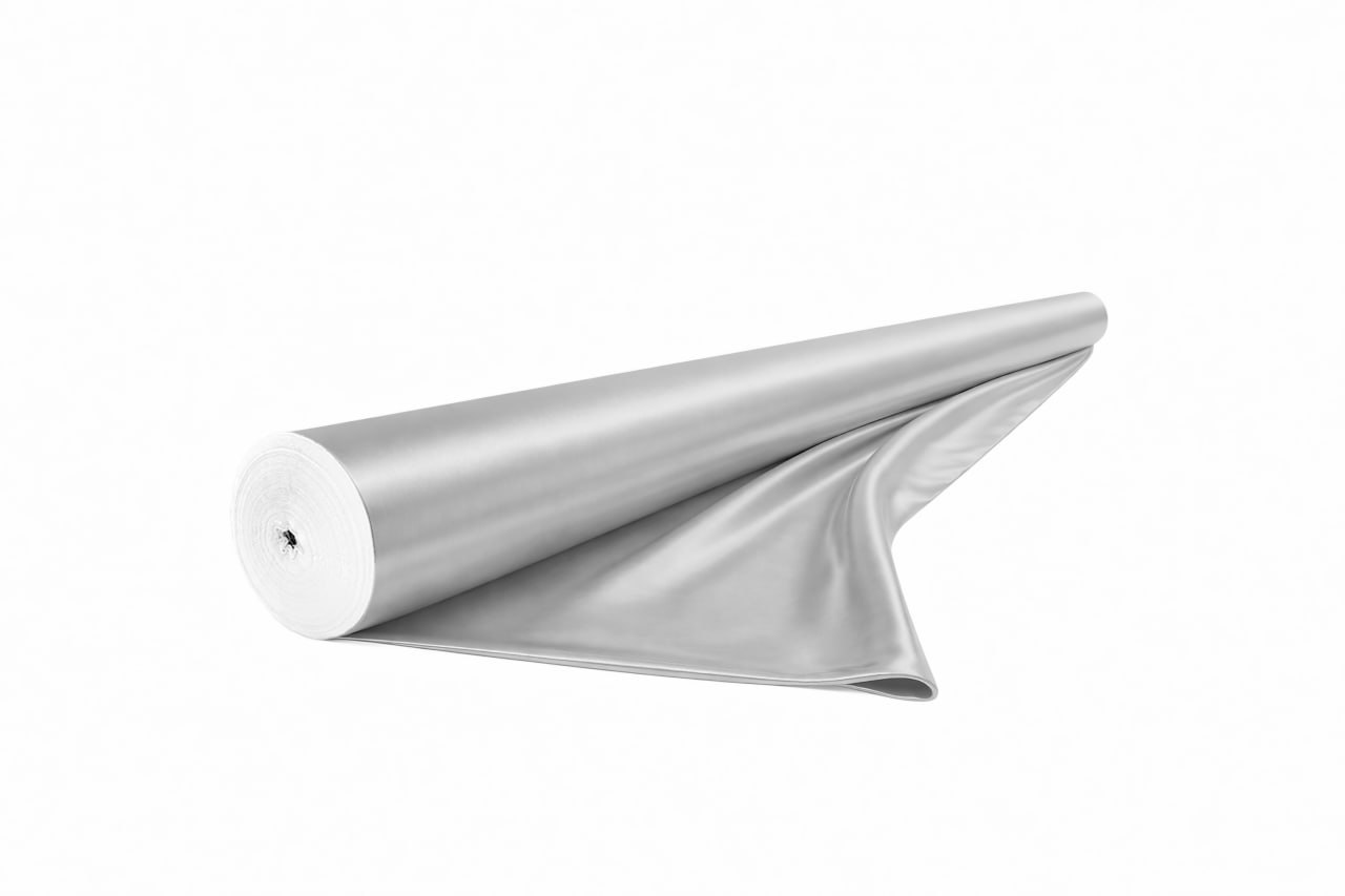 Рулон парчи серебряной - Фото миниатюра 1