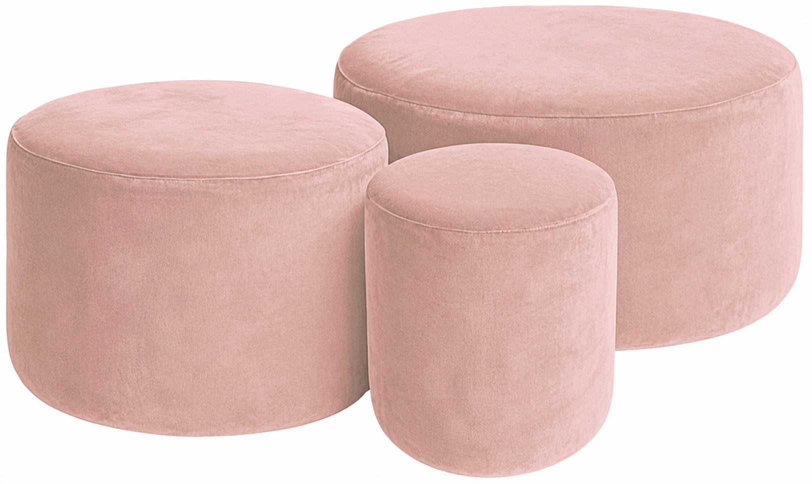 Набор пуфов "Фуфик" фруктовый зефир бархат