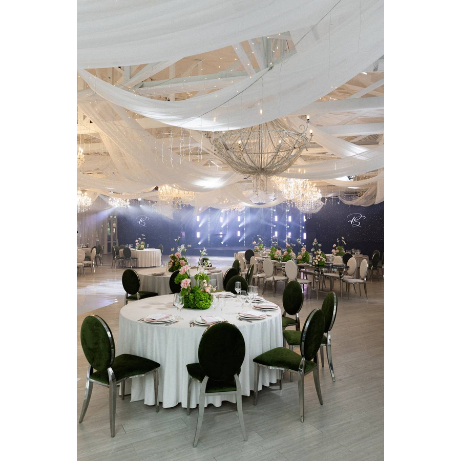 Стул "Вашингтон" серебряный, зеленый чай бархат - Фото миниатюра 5