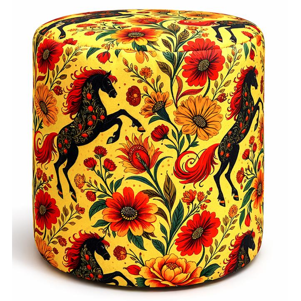 Чехол пуфик "Фуфик" мини традиция лошадки