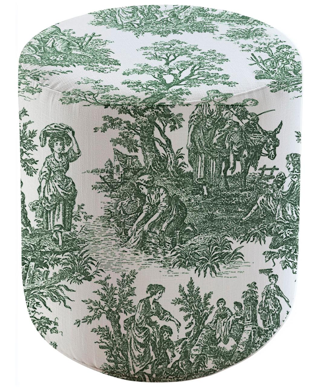 Чехол пуфик "Фуфик" мини Диор зеленый