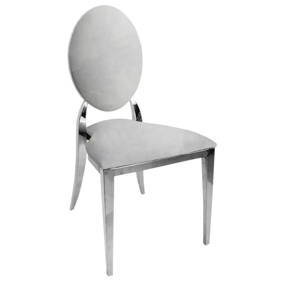 Стул "Вашингтон" серебряный, серый бархат - Фото основное 1