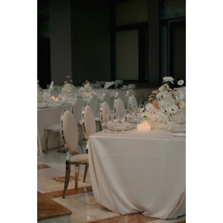 Скатерть "Шелк+" кремовая прямоугольная - Фото миниатюра 4