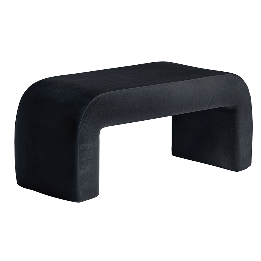 Пуфик "Боу" макс | черный бархат - Фото миниатюра 2