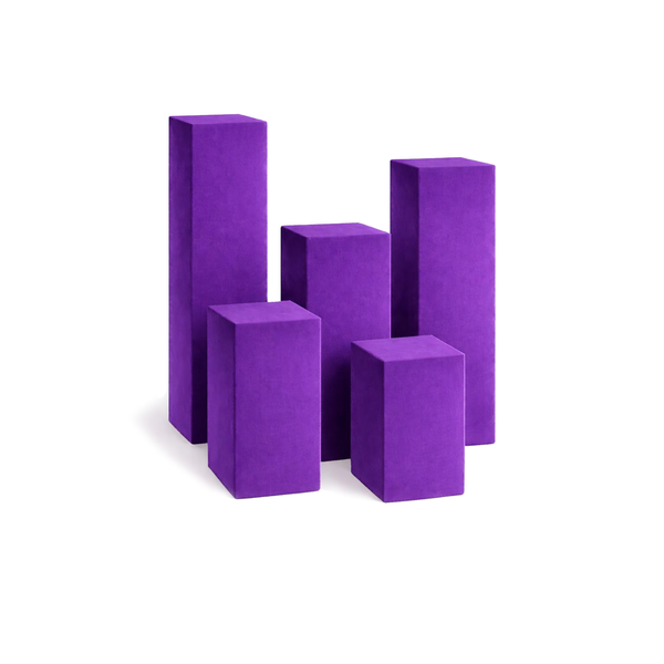 Колонны "Кастор" сет фиолетовый люпин бархат