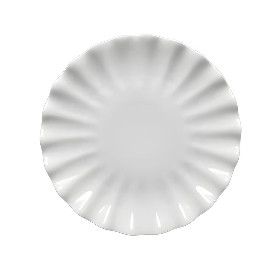 Тарелка "Кюри" белая большая - Фото миниатюра 1
