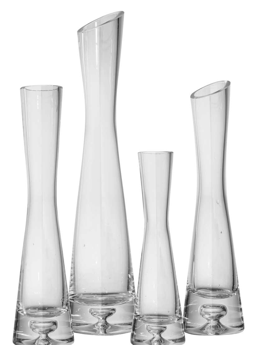 Вазы «Рива» L, стеклянная косой срез