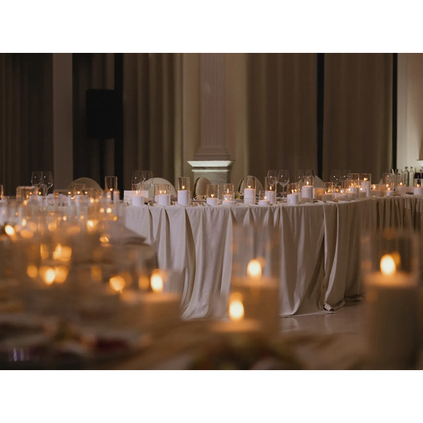 Скатерть прямая широкая бархатная молочная - Фото 6