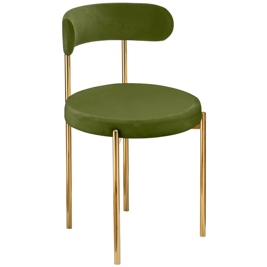 Стул «Лира» золотой, мшистый бархат - Фото основное 1