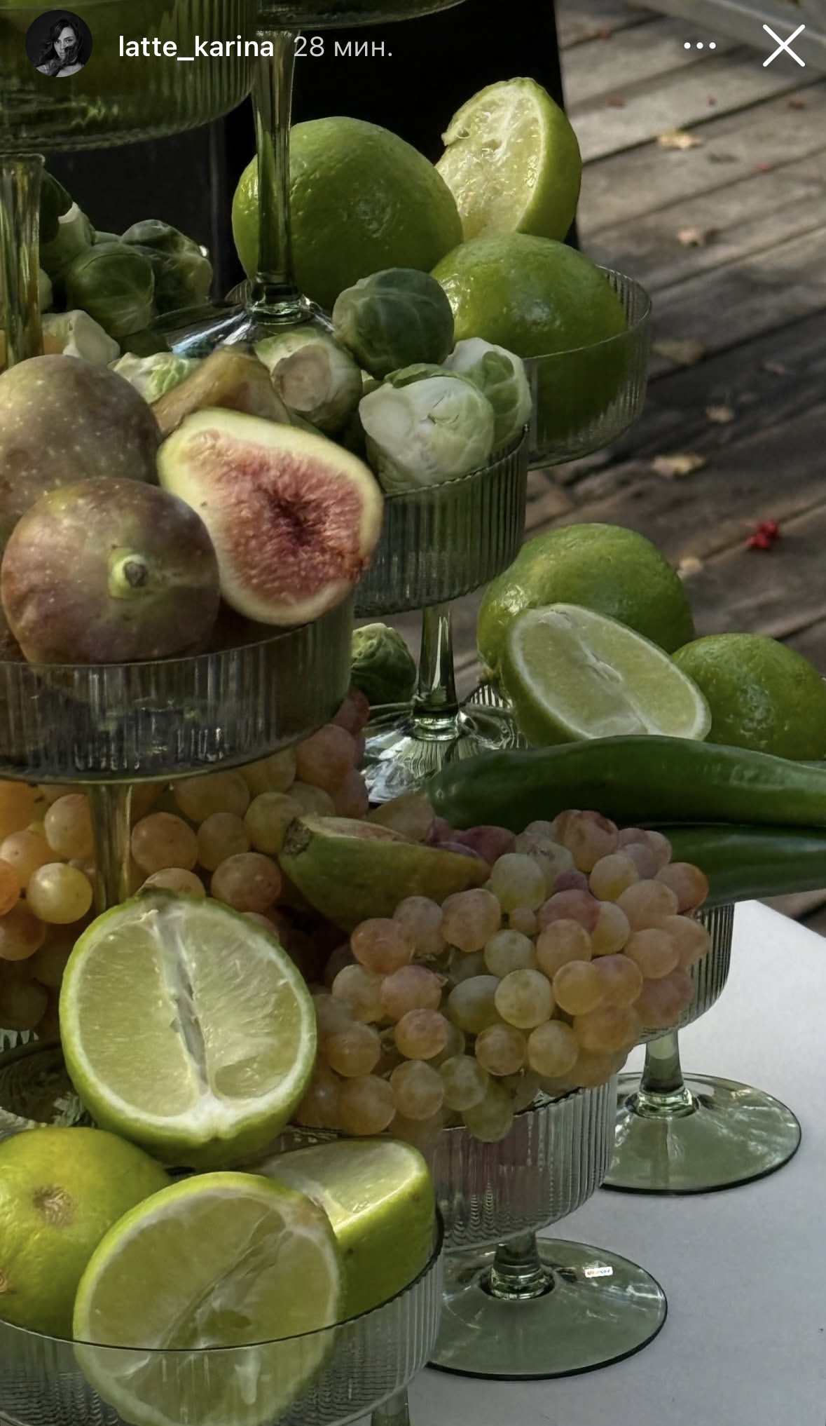 Блюдце для шампанского «Телеро» оливковое - Фото миниатюра 2