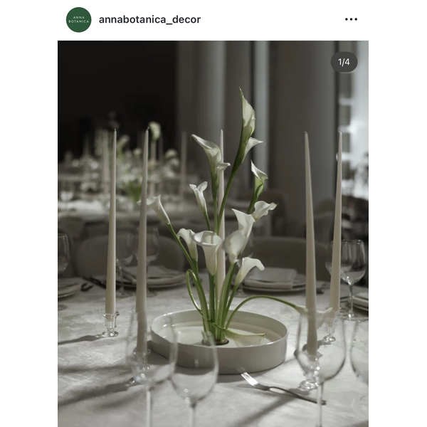 Скатерть круглая бархатная молочная - Фото 3