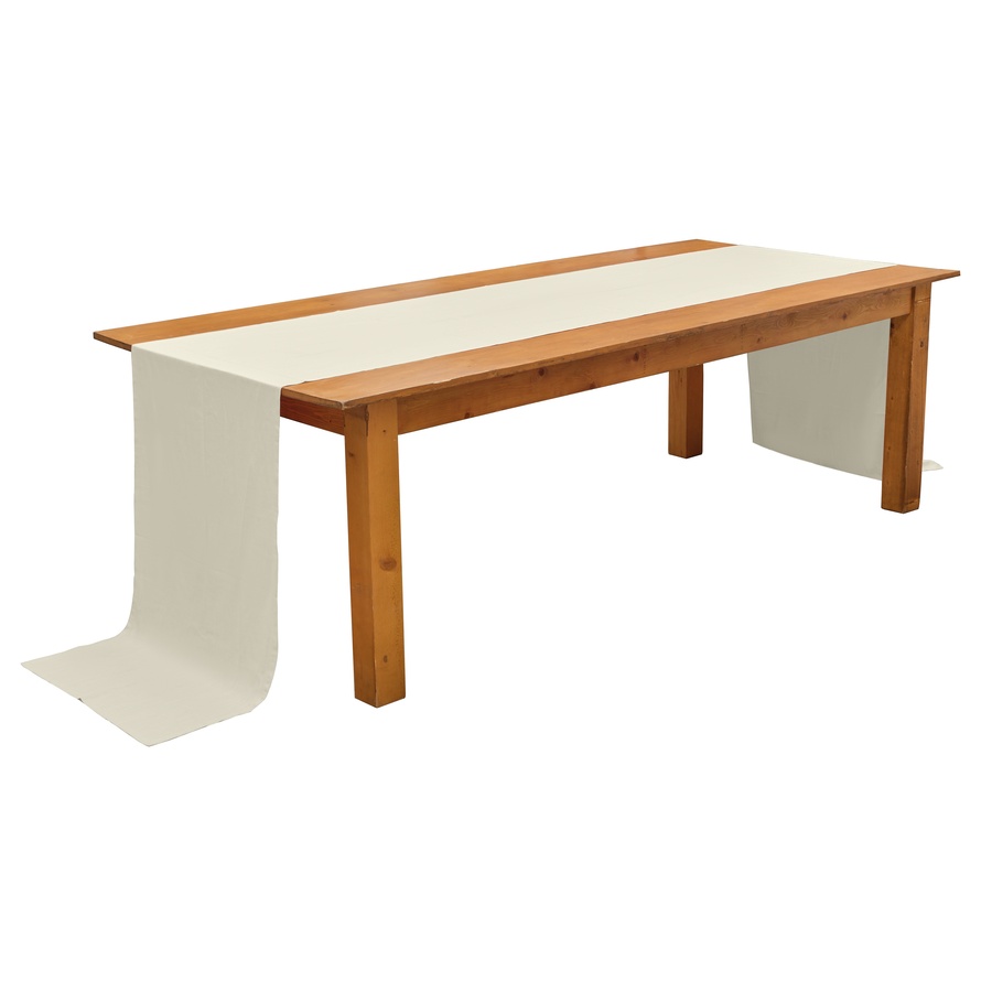 Раннер льняной белый - Фото основное 1