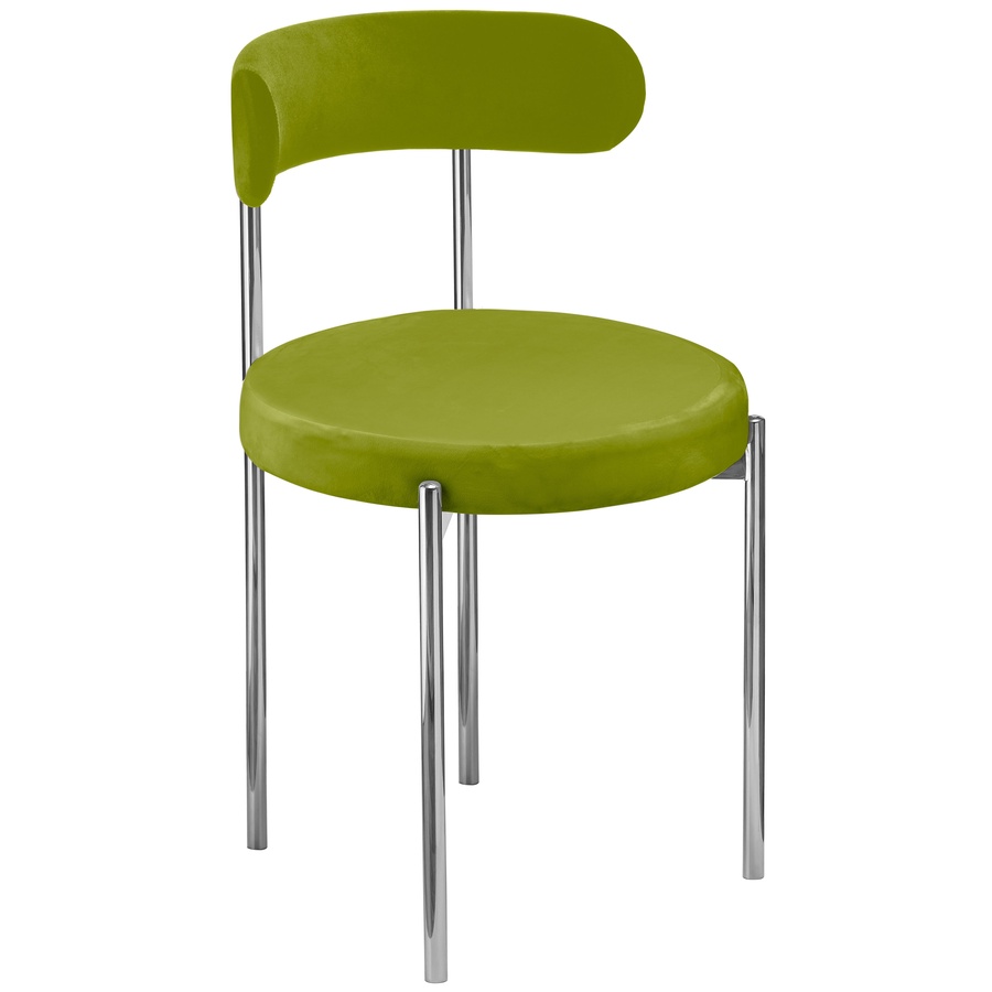 Стул «Лира» серебряный, фисташковый бархат - Фото основное 1