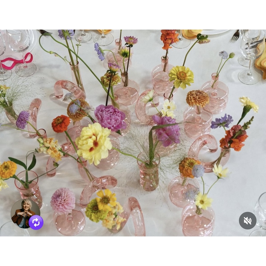 Ваза «Букли-1» розовая - Фото миниатюра 2