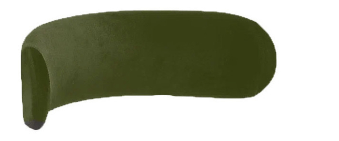 Бархатный чехол Лира мшистый спинка