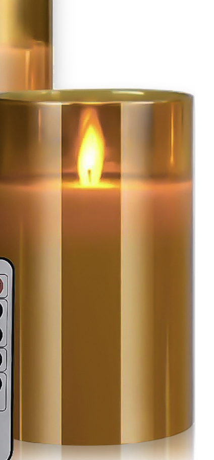 Led свеча из набора янтарного цвета 12,5 см 
