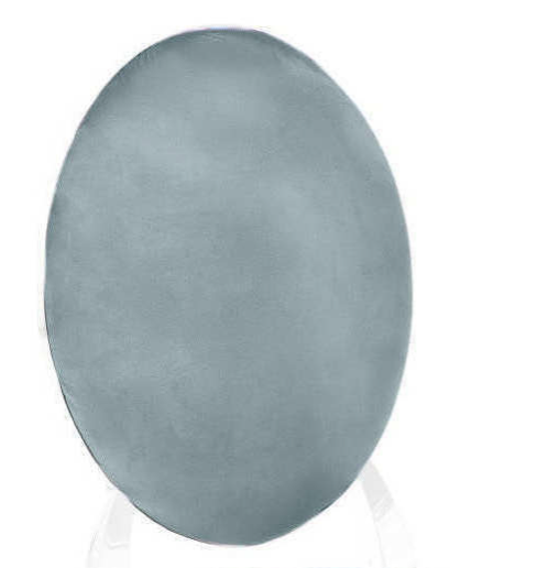 Бархатный чехол на Вашингтона серо-голубой спинка
