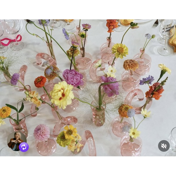 Ваза «Букли-4» розовая - Фото 3