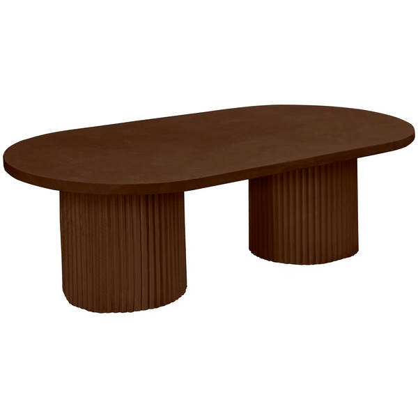Стол «Арис» овальный, бархат горький шоколад